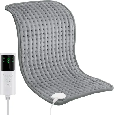 Produktbild von Elektrische Wärmekissen – Heizkissen – Bietet angenehme Körperwärme – 9 Heizstufen – 29x58 cm – Grau