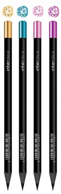 Produktbild von Interdruk Diamond Pastel Bleistift Schwarz HB