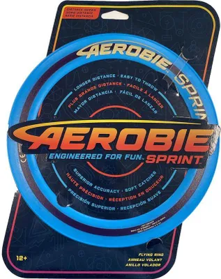 Produktbild von Aerobie Sprint Ring Outdoor-Flugscheibe, 25,4cm, blau, Wurf-Ring, 7 Jahr(e)