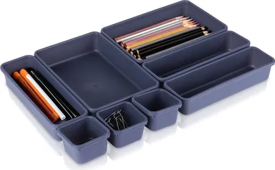 Image de 8x Organiseur modulaire Boîtes Conteneurs Rangement Tiroir Utilisation