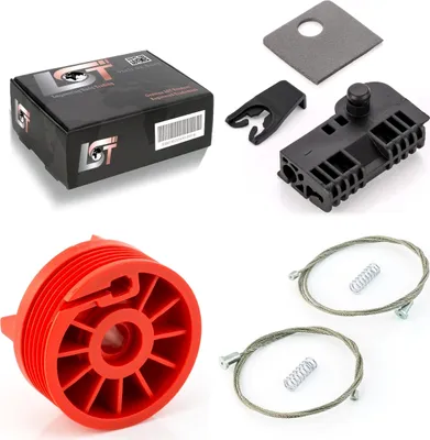 Produktbild von Fensterheber Reparatursatz Set Hinten Links Für Renault Clio 3 Iii