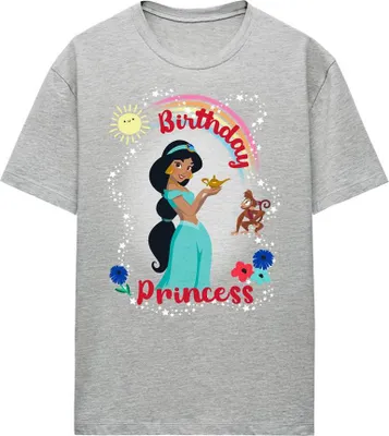 Immagine prodotto di Aladdin - Maglietta "Birthday Princess" da donna, screziata TV25296 (L) (Sporty Heather)