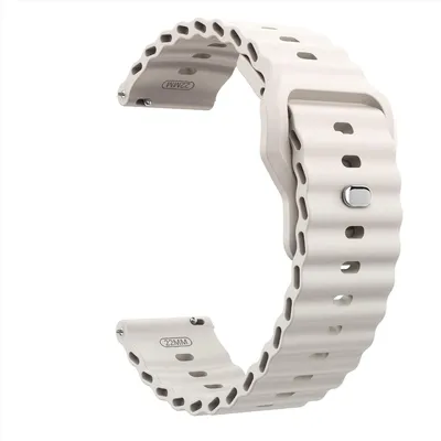 Immagine prodotto di INF Cinturino Silicone 22mm Compatibile Huawei GT6 Samsung S3 Garmin Beige