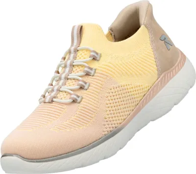 Produktbild von Rieker Damen Sneaker Textil Weite G rutschfest bequem Gummizug Momosoft M5066, Größe:42 EU, Farbe:Gelb