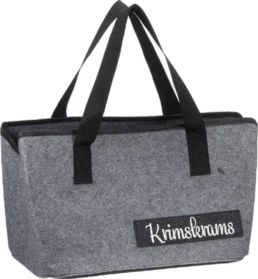 Produktbild von Filztasche Krimskrams grau Aufbewahrung Tragetasche faltbar