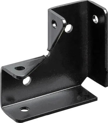 Produktbild von Hettich Eckverbinder L Stahl 44 x 44 x 15 mm schwarz