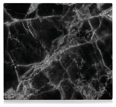 Produktbild von Glasschneidebrett Marmor schwarz 56x50cm