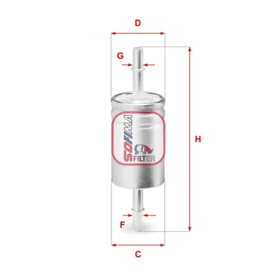 Produktbild von Kraftstofffilter SOFIMA S 3740 B für ALFA ROMEO GIULIETTA (940) Filtereinsatz
