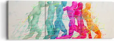 Produktbild von Bild auf Leinwand - Leinwandbild - Spieler Ziel tröpfeln Energie - 90x30cm - Wand Bild - Wanddeko - Leinwanddruck - Bilder - Kunstdruck - Wanddekoration - Leinwand bilder - Wandkunst - CA90x30-3177
