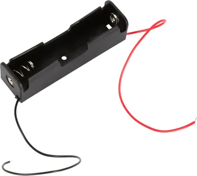 Imagen del producto de Caja de almacenamiento de plástico para 5 baterías, compatible con baterías de 1x 18650, con cables