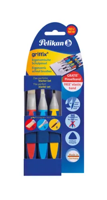 Produktbild von griffix Schulpinselstarter-Set 3er