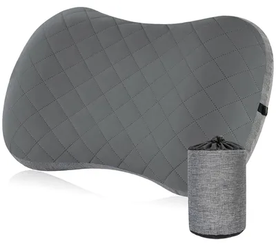 Produktbild von Aufblasbares Kissen – Langlebiges TPU-Material – Leicht – Faltbar – Campingkissen – Reisekissen – Mit Tragetasche – Komfortables Reisekissen