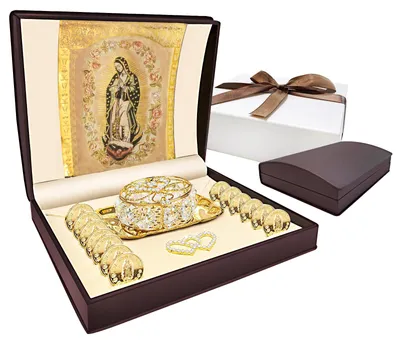 Image de ESNOY, Arras de mariage catholiques, Vierge de Guadalupe, cadeaux, alliances de mariage