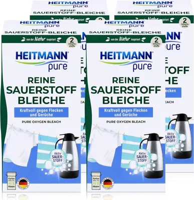 Produktbild von Heitmann pure Reine Sauerstoffbleiche 350g - Ökologisches Bleichmittel(4er Pack)