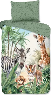 Immagine prodotto di Buongiorno KinderBettbezug "animali della giungla" - multi - (140x200 cm) - Baumwolle