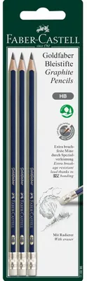 Immagine prodotto di Faber-Castell 116896 FABER-CASTELL Bleistift Goldfaber G-tip HB 3x BK