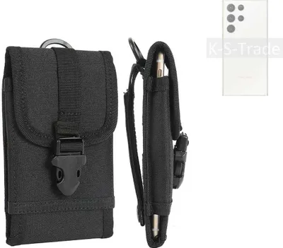 Produktbild von K-S-Trade Holster Handy Hülle kompatibel mit Samsung Galaxy S23 Ultra Holster Handytasche Gürtel Tasche Schutz Hülle Robust Outdoor schwarz