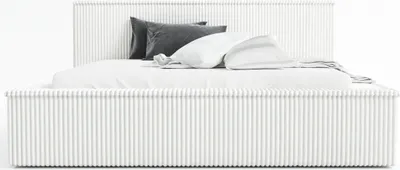 Produktbild von Polsterbett RIO 180 x 200 mit Matratze und Bettkasten. Farbe: Weiß
