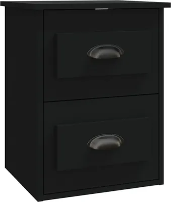 Produktbild von Wand-Nachttisch Schwarz 41,5x36x53 cm