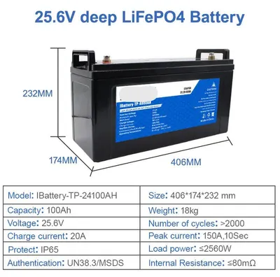 Image de Batterie lithium 24V 100Ah – Batterie LiFePO4 pour camping-car et énergie solaire – Étanchité IP65