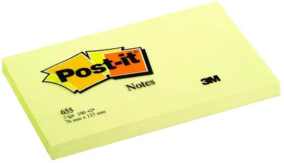 Produktbild von Post-it Haftnotizen 127 x 76 mm neongelb 100 Blatt