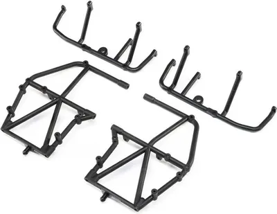 Produktbild von Losi Side Cage and Lower Bar, Black: LMT