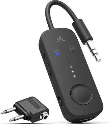 Obrázek produktu pro Prémiový Bluetooth adaptér pro všechny sluchátka, podporuje bezdrátové připojení 2 sluchátek – černý