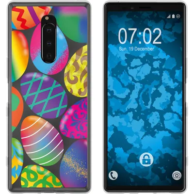 Produktbild von PhoneNatic Case kompatibel mit Sony Xperia 1 Silikon-Hülle Ostern M3