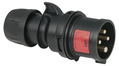 Obrázok produktu pre PCE CEE 16 A/400 V - 4-pólová zástrčka, čierna