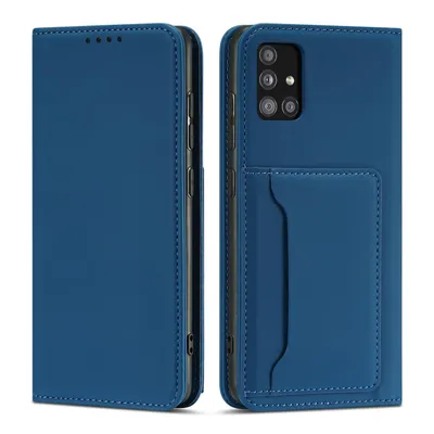 Produktbild von Magnet Card Case für Xiaomi Redmi Note 11 Pro Hülle Brieftasche Kartenhalter Ständer blau