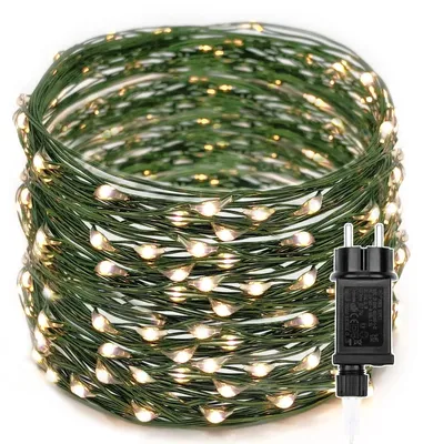 LED-Lichterkette 50 m 500 LEDs, warmweiß, 8 Modi, IP44