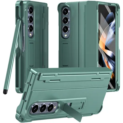 Immagine prodotto di Custodia per Samsung Galaxy Z Fold 4 5G Cover robusta antiurto con penna, protezione della cerniera e protezione dello schermo verde