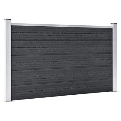 Image de vidaXL Clôture de jardin WPC 180×105 cm Gris