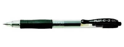 Produktbild von Gelkugelschreiber, 0,25 mm, Druckmechanismus, PILOT "G-2", schwarz