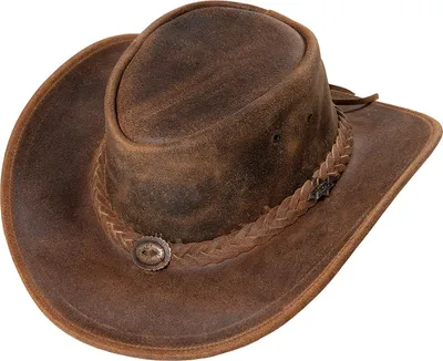 Produktbild von Westernhut Cowboy Biker Lederhut »Crazy Horse« Braun