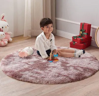 Produktbild von Famanu Rundes Teppich Hochflor und Waschbar - 150 cm