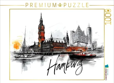 Produktbild von CALVENDO Puzzle Hamburg | 1000 Teile Lege-Größe 64x48cm Foto-Puzzle für glückliche Stunden