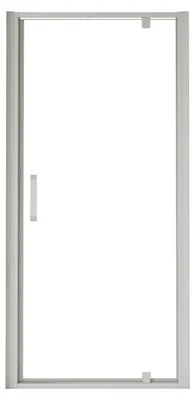 Produktbild von Duschspa Duschkabine 76x185cm Duschabtrennung Pendeltür Schwingtür 5mm ESG Sicherheitsglas Mattgrau Nischentür