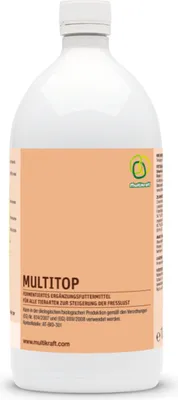 Produktbild von Multikraft Multitop 1 Liter Fermentiertes Ergänzungsfuttermittel zur Steigerung der Fresslust