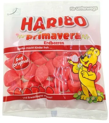 Image de HARIBO 10051509 HARIBO Primavera Erdbeeren 100,0 g