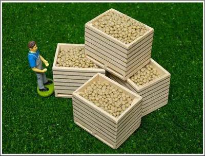 Produktbild von Van Manen Kartoffelkisten Holz 6 Stück im Maßstab 1:32