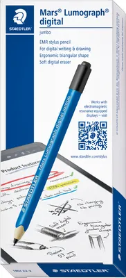 Produktbild von STAEDTLER Mars Lumograph digital Jumbo 100% PEFC + 5 Spitzen