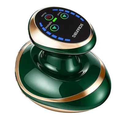 Produktbild von Gua Sha Massagegerät elektrisch mit Schröpfmassage, Wärmefunktion & LED Licht, Vakuum Körpermassagegerät, 9 Intensitäten, für Zuhause