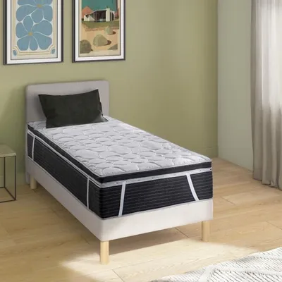 Image de Surmatelas 90x190cm, 7cm, DEKO DREAM Microfibres, Mousse Profilée 7 Zones
