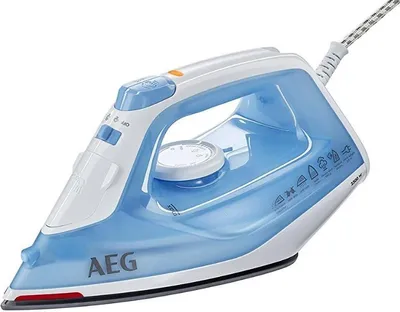 Zdjęcie produktu dla AEG DB5230, Żelazko suche i parowe, Płyta ceramiczna, 2,2 m, 30 g/min, Niebieski, Biały, 120 g/min