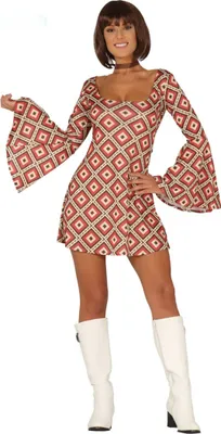Produktbild von Kostüm Outfit Discokleid 70er Jahre, M 38-40