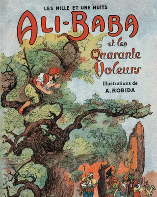 Produktbild von Albert Robida Kunstdruck Bild - Ali Baba Und Die Vierzig Räuber (50 x 40 cm)
