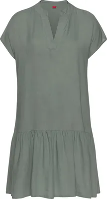 Produktbild von s.Oliver Blusenkleid mit Volant am Rock khaki Größe 38