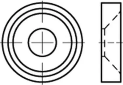 Immagine prodotto di Rosette Reyher KORREX, bianche, tipo 808 884996308080000 (100 pezzi)