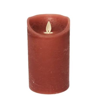 A single LED candle with a flickering flame.